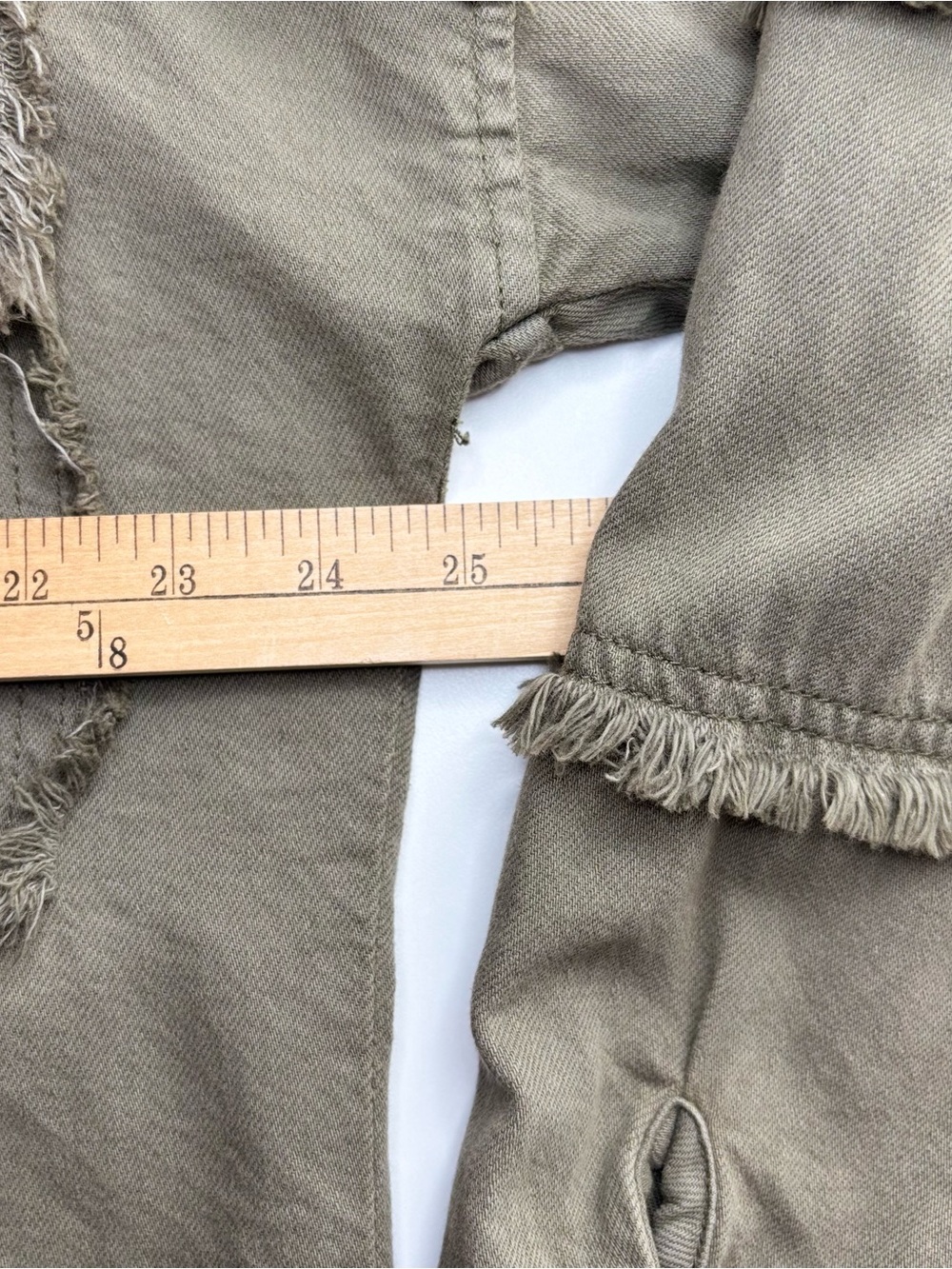 Elan Devan Rock & Roll Oversized Distressed Military Shacket Jacket S - Picture 9 of 10